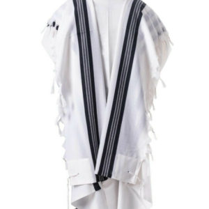 Black-striped Tallit Textured